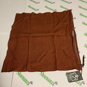 Maison de Vacances Pillow Case Argile Brown Washed Linen COVER ONLY 25.5"x 25.5"
